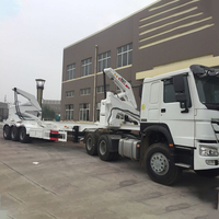 Nouvelle remorque porte-conteneurs latérale chinoise à 3 essieux, 36 tonnes, 40-60 tonnes, 20 pieds, 40 pieds