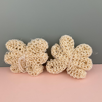 Balle de bain en sisal naturel, éponge de douche en chanvre, loofahs, pouf en maille, brosse douce pour le corps, balle exfoliante en sisal et en fibre de ramie, kits de bain