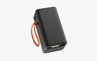 Nouvelle tendance : Batterie externe portable 10000 mAh avec câble, charge rapide PD 45W pour MacBook