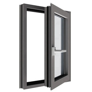 Aluminium Double Tempered Glass Modern Swing <strong>Doors</strong> High Quality Energy Efficient Swing Window for Exterior and Bathroom Use - Product Image 5