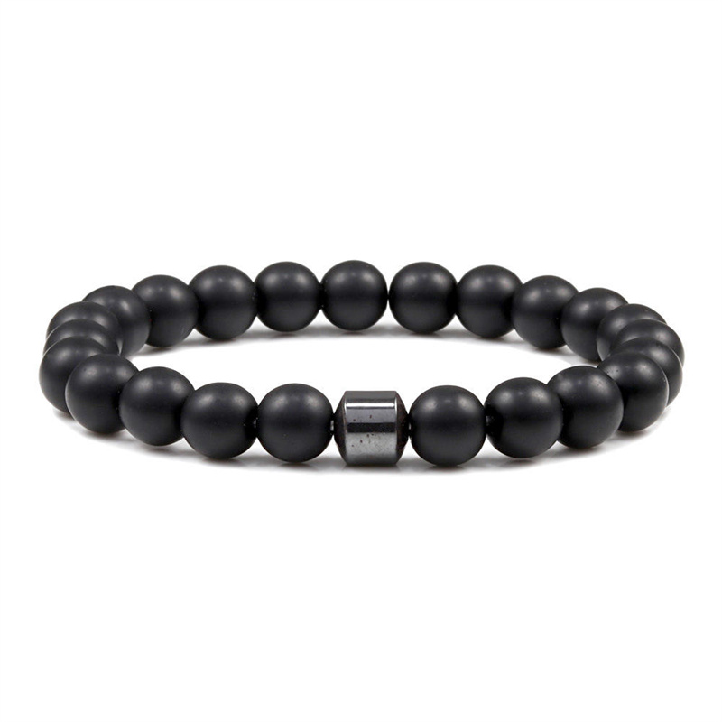 agate noire mate