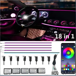 Kit d'éclairage ambiant Magic Color <span class=keywords><strong>pour</strong></span> <span class=keywords><strong>voiture</strong></span>, éclairage intérieur RGB, contrôle par application, synchronisation musicale, <span class=keywords><strong>bande</strong></span> <span class=keywords><strong>LED</strong></span> 12V universelle - Product Image 6
