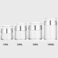 Pot à crème sans air de 30 ml avec pompe à vide, contenant cosmétique pour crème pour le visage, emballage pour soins de la peau
