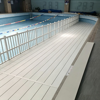 Plateforme modulaire antidérapante en ABS et PVC pour piscine, plateforme surélevée sous-marine, base de sol réglable pour piscines enterrées