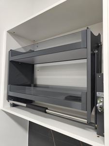 Accessori <span class=keywords><strong>per</strong></span> armadietto portaoggetti <span class=keywords><strong>in</strong></span> <span class=keywords><strong>ferro</strong></span> multifunzionale da tirare giù <span class=keywords><strong>per</strong></span> armadio da cucina cestello elevatore - Product Image 5