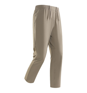 <b>Men's</b> Casual Nylon Spandex Stretch Sweatpants Windbreaker Track Trousers Mid Plain Dyed Lightweight Breathable Quick Dry OEM - Product Image 2