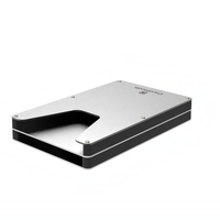 Portefeuille fin avec pince à billets, porte-cartes de crédit, mini portefeuille RFID, porte-cartes de visite pop-up, portefeuille en aluminium tendance