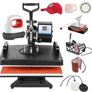 Prensa de Calor 5 en 1 Todo en Uno para Camisetas, Gorras y Tazas, Compatible con Estampado en Caliente y Transferencia Térmica - Product Image 1