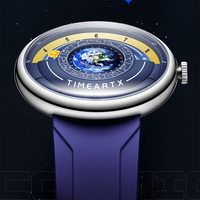 Montre à quartz TIMEARTX personnalisée, cadran planète 3D, tendance, lumineuse, étanche, pour homme, service OEM TA-5700