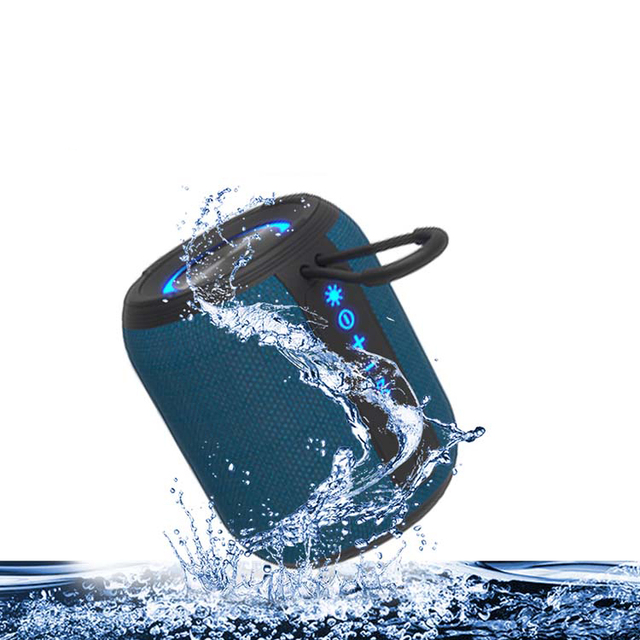 Portable Outdoor True Wireless BT V 5.3 Speaker with RGB Colorful Light and Subwoofer Desktop Audio Mic Battery Powered