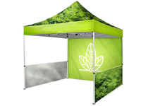 Sunshine Market - Carpa de Aluminio para Vendedores de Comida, Interior/Exterior, Roja y Negra, Impermeable, Portátil, para Todas las Estaciones, para Frutas y Verduras