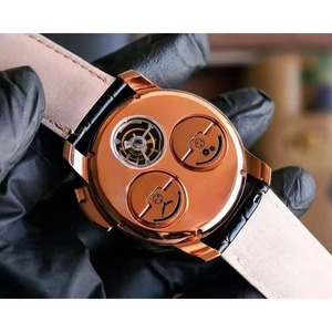 High-quality Top-tier Men's Wristwatch Sapphire Crystal Mirror Genuine Leather Strap <b>Automatic</b> Mechanical Waterproof Watch - Product Image 3