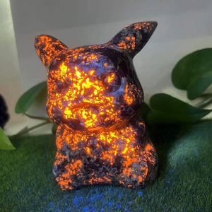 Vendita all'Ingrosso di Sculture in Cristallo Naturale da 10cm, Intagli in <span class=keywords><strong>Calcite</strong></span> Gialla a Forma di Personaggi dei Cartoni Animati, Animali e Pokémon Pikachu - Product Image 3