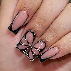 10 pièces haut de gamme personnalisé ongles empreinte Machine luxe strass conception Ballet eau décalcomanies 3D Nail Art couverture complète <span class=keywords><strong>bleu</strong></span> clair - Product Image 2
