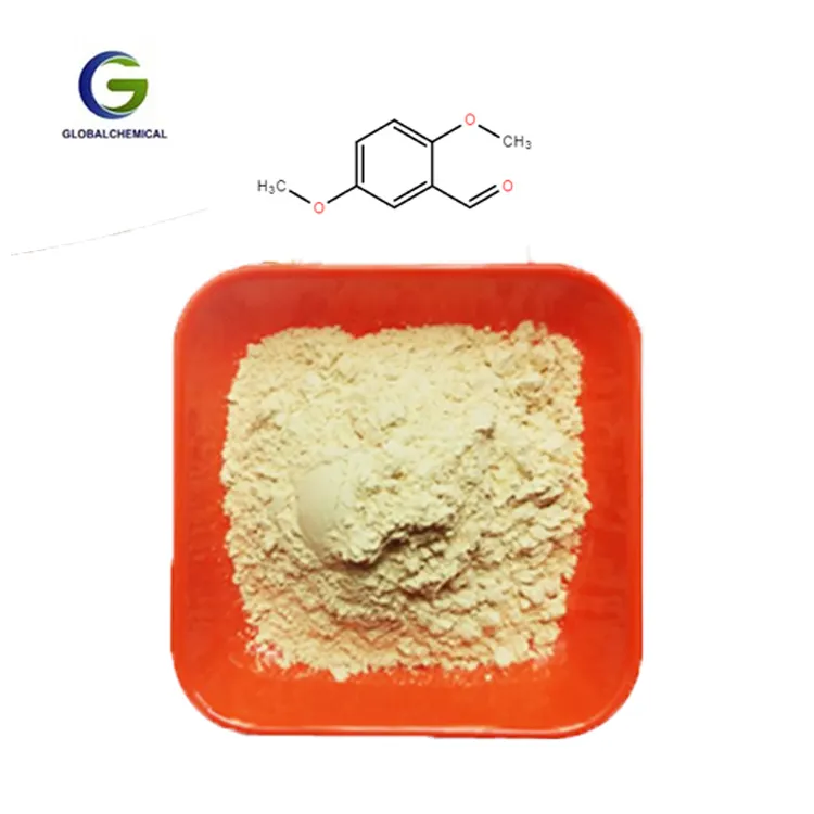 Suministro de fábrica CAS 93-02-7 Químico Intermedio puro 99% 2,5-Polvo de dimetoxibenzaldehído