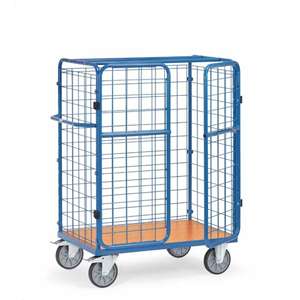 Magazzino di sicurezza carrello-rotolamento gabbia di stoccaggio con chiusura a chiave per la protezione dell'inventario industriale & trasporto - Product Image 5