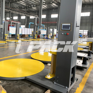 חצי אוטומטי משטח עטיפה תיבת מכונת גלישת מתיחה מכונת פלסטיק סרט פלסטיק מכונת אריזה - Product Image 5