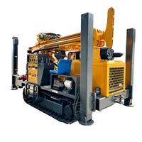 Foreuse de puits d'eau à chenilles, diesel, entièrement hydraulique, haute efficacité, directement d'usine, avec boîte de vitesses, profondeur maximale 300 mètres