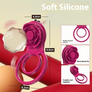 Anneau de Retardement Unisexe à Vibration Longue Durée Anti-Éjaculation pour Hommes – Produit Sexuel Transfrontalier Très Vendu - Product Image 3