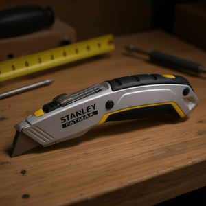 Stanley Fatmax 18mm Utility Knife Double Blade <b>Slide</b> Open Industrial Grade Cutting Tool - Product Image 2