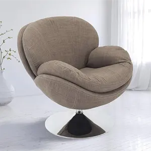 SANS Fabric Strand Comfort Leisure Scoop Accent Chair Silla Macmotion de tela Antracita