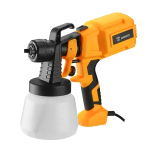 DEKO DKSG45X1 800ML 32000RPM Power Paint Spray Gun Hvlp 220V 450W Lightweight Portable Power Sprayer Multi Function Paint