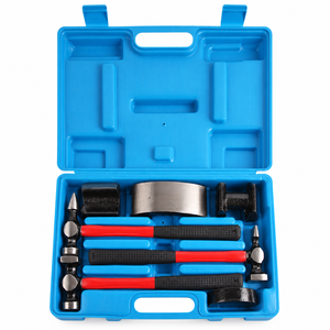 Set di 7 Martelli e Tasselli per <span class=keywords><strong>Carrozzeria</strong></span> Auto in Acciaio al Carbonio, Kit di Riparazione per Ammaccature e Pannelli per <span class=keywords><strong>Carrozzeria</strong></span> Automobilistica - Product Image 1