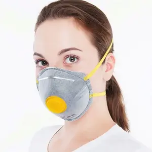 Custom Brand Sanding Respirator 20 Pack portable ffp2 dust mask with Cool Flow Breathing Valve Head Straps disposable facemask