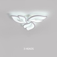 Lustre LED moderne en forme de fleur, cadre en fer, acrylique, télécommande, intensité variable, AC 220V, idéal pour salon et chambre à coucher - Meilleures ventes