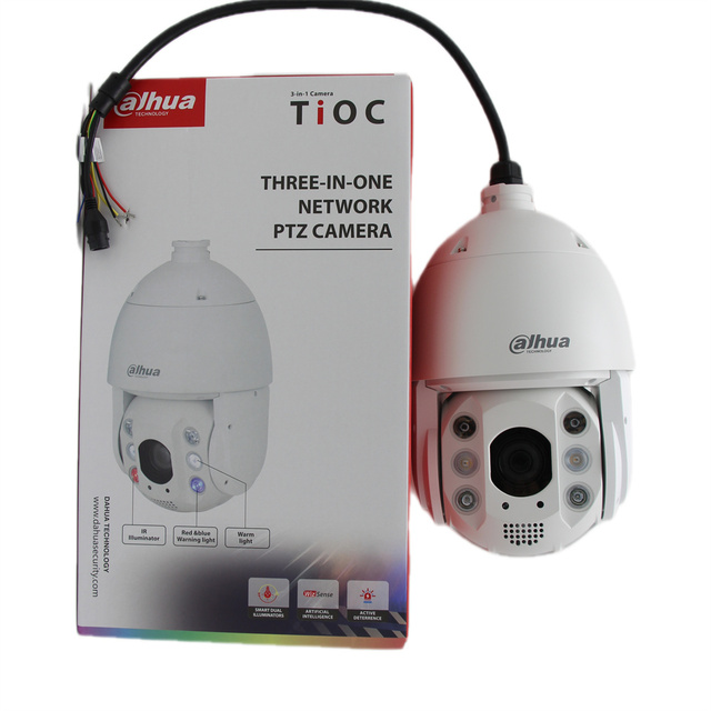 Dahua Original SD6C3425XB-HNR-A-PV1 4MP 25x Starlight IR PTZ Camera TIOC Active Deterrence Red Blue Light  Auto Tracking  WizS