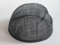 Base de chapeau en sinamay 19,5*19,5 cm pour hôtesse de l'air, pour femmes, broderie à la main, fête, toutes saisons, chapeau haut de forme
