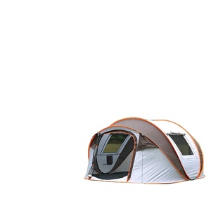 Tienda <span class=keywords><strong>de</strong></span> Campaña Retro WOQI para 4 Personas, Muestra Gratuita, Funciones Automáticas, para Camping, Senderismo, <span class=keywords><strong>Casa</strong></span>, Dos Logotipos Personalizados para Playa y Familia - Product Image 4
