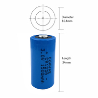 Batterie au lithium-manganèse CR123A 1500 mAh 12V 1P4S jetable pour télécommandes, jouets, toilettes intelligentes, douches, GPS, télémétrie