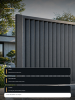 Clôture en aluminium à persiennes personnalisables ANCSEM, espacement moderne, clôture de jardin pour l'intimité, pour immeubles de bureaux et villas résidentielles