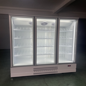 Kenkuhl Tripple cửa năng lượng lạnh uống thẳng đứng hiển thị mát Slim mát siêu thị thịt Showcase tủ lạnh - Product Image 3