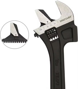 Multifunctional Adjustable Wrench 10" 12" Adjustable Heavy Duty Spanner Soft Grip CR-V Wrench Pipe <strong>Plumber</strong> <strong>Tool</strong> Patented Product - Product Image 4