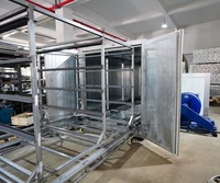 Four de cuisson à poudrage thermique de grande longueur pour profilés en aluminium, meubles métalliques, plaques d'acier