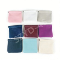 Pochette personnalisée en cuir PU coloré pour mini-bijoux, pièces de monnaie, dés, portefeuilles pour femmes et enfants, sacs de voyage pour cosmétiques et maquillage