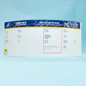 GH-Printing ขายส่งกระดาษความร้อนที่กำหนดเองสายการบินตั๋วเครื่องบินขึ้นเครื่องผ่านการพิมพ์ตั๋วเครื่องบินที่มีคุณภาพสูง - Product Image 6