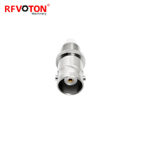Connecteur coaxial droit RF en laiton, adaptateur coaxial FME femelle vers BNC femelle