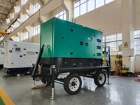 Mobiles Kraftwerk kVA kW Silent Diesel Generator mit Anhänger und Rädern
