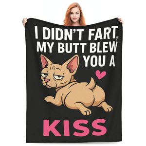 Fun French Bulldog Flannel <b>Blanket</b> <b>Throw</b> <b>Blanket</b> Nap <b>Blanket</b> Fade Resistant Lightweight for Bed Sofa Couch Custom Print - Product Image 5
