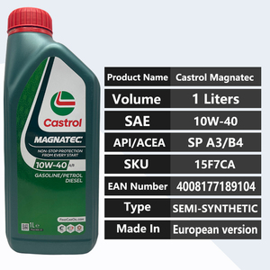 Huile moteur semi-synthétique de qualité garantie SP 10W40 A3/B4 Européenne 1 Litre 15F7CA 4008177189104 pour <span class=keywords><strong>Castrol</strong></span> Magnatec - Product Image 6