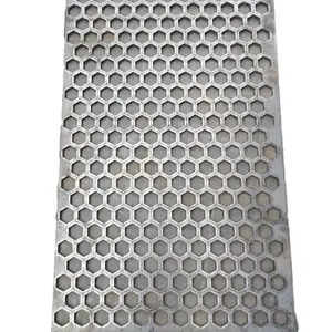 Stainless Steel Hexagonal Honeycomb Perforated Metal Sheet Mesh Punched Hole Metal Sheet