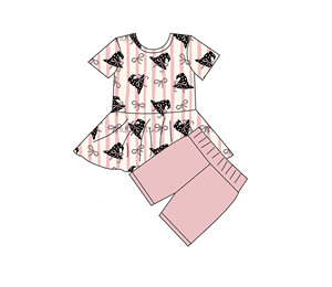 Abbigliamento Coordinato <span class=keywords><strong>Mamma</strong></span> e Figlia <span class=keywords><strong>in</strong></span> Bambù, Vestito a Maniche Corte e Pantaloncini Tinta Unita, Abito Estivo Boutique per Bambini - Product Image 5