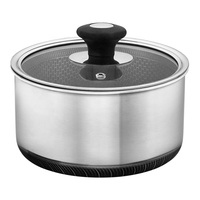 Ensemble de 6 casseroles de cuisine en acier inoxydable antiadhésives avec poignée détachable, personnalisable en gros