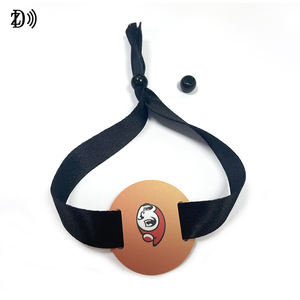 Pulseras RFID de tela personalizadas de fábrica Pulseras tejidas NFC Festival NTAG 213 Entradas Pulsera NFC - Product Image 5