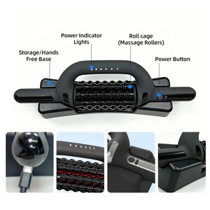Rechargeable Rotating Rolling Massage Stick With Redlight Lymphatic Drainage Massage Deep Tissue Vibration <strong>Roller</strong> Massager - Product Image 6