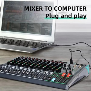 Bàn trộn âm thanh chuyên nghiệp kỹ thuật số 12 kênh Cooyinka tích hợp 99 hiệu ứng Reverb DSP dành cho nhạc DJ - Product Image 4