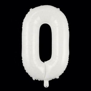 Factory Direct 32 Inch White Birthday Foil Number <b>Balloons</b> Party <b>Decorations</b> Supply - Product Image 1